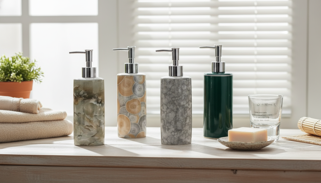 13oz European-Style Ceramic Soap & Lotion Dispenser