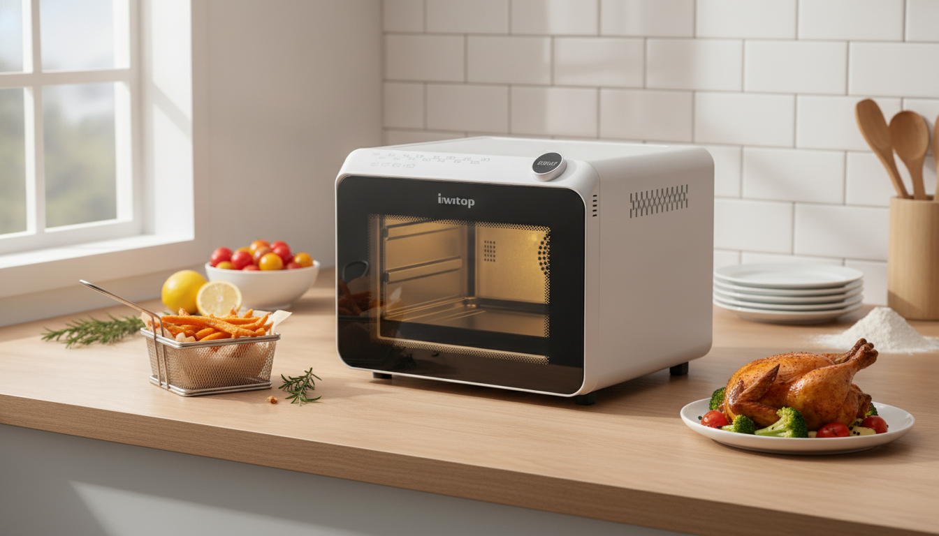 25L Digital Air Fryer Toaster Oven: Crisp Meals Fast