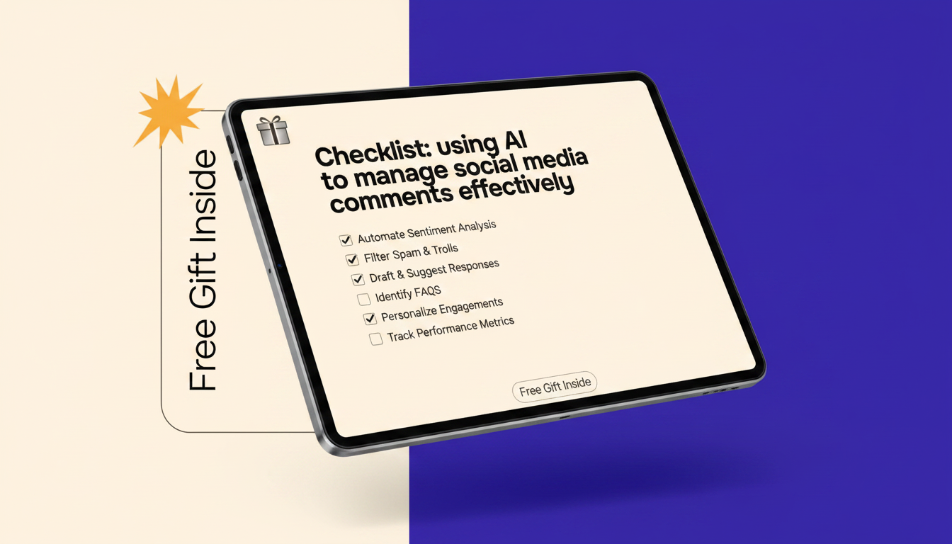 AI Social Media Comment Management Checklist (Fast Replies)