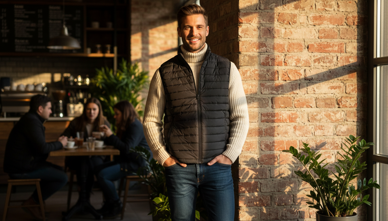 Boss Black Sleeveless Turtleneck Jacket: Layering Guide