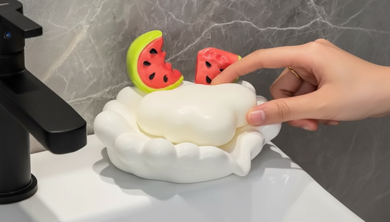 Creative Ceramic Soap Dish: Keep Bars Dry, Counters Clean