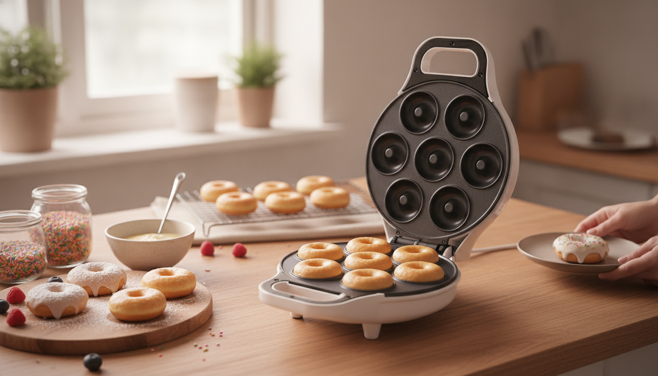 Nonstick Mini Donut Maker: Quick Homemade Batches