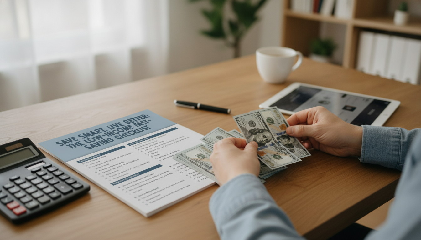 Save Money Fast on Low Income: 15-Min Budget Checklist