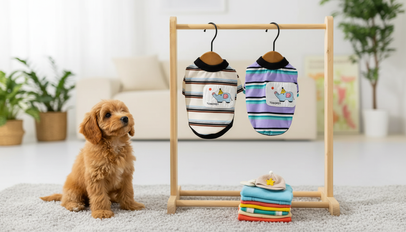 Striped Cartoon Pet Hoodie: Fit, Warmth & Safety Tips