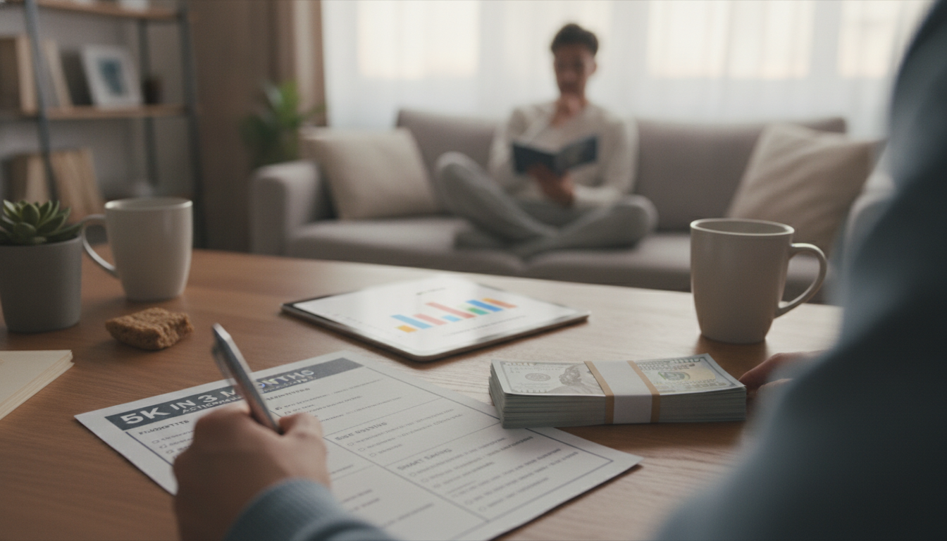 Save $5,000 in 90 Days: Budget + Side Hustle Checklist