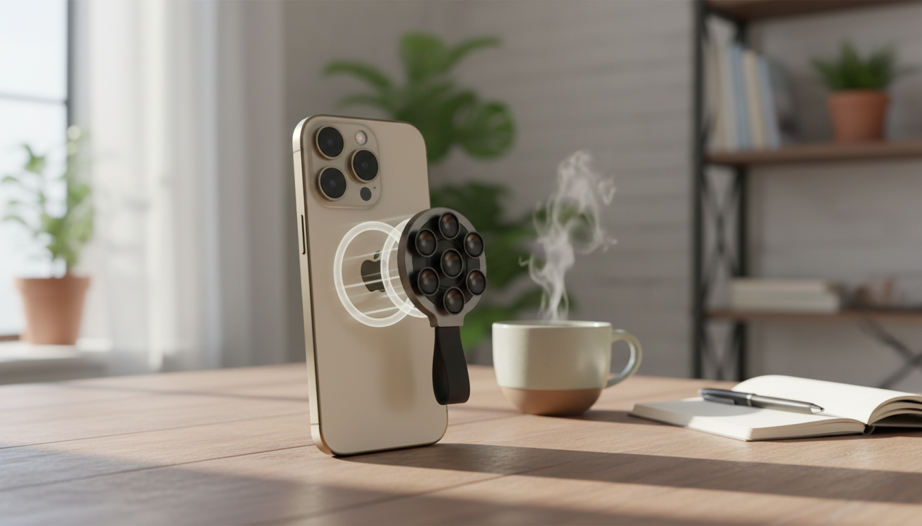 Suction Magnetic Phone Mount for Mirrors & Shower Use
