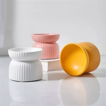 Elevated Ceramic Pet Bowl: Steady, Clean Meals