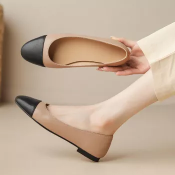 Patchwork Soft Leather Flats: Flexible All‑Day Style